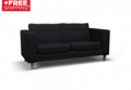 CoverCouch: COVER FOR KARLSTAD TWO-SEAT SOFA For £228