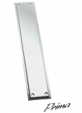 Door Handle Company: Tudor Finger Plate, Polished Chrome - BC695 For £23.17