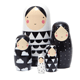 Ministylin: Nesting Dolls Black And White Just For £18.00